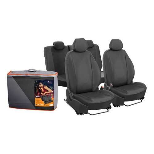 Чехлы для Mitsubishi Outlander Лима 13 1/3 экокожа перф. черн. AIRLINE ACCS-L-62 в ЕКА