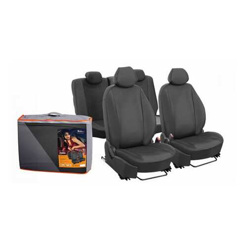 Чехлы для Skoda Octavia А5 (04-13 г.) Лима 12 1/3 экокожа перф. черн. AIRLINE ACCS-L-18 в ЕКА
