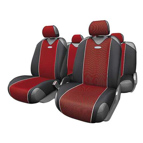 Комплект чехлов-маек Autoprofi Carbon CRB-802 RD в ЕКА