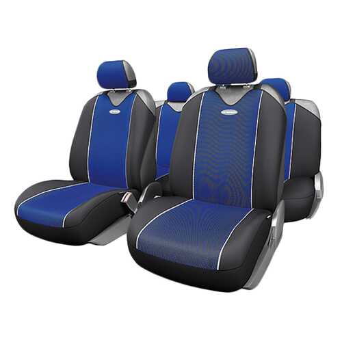 Комплект чехлов-маек Autoprofi Carbon Plus CRB-902P BK/BL в ЕКА