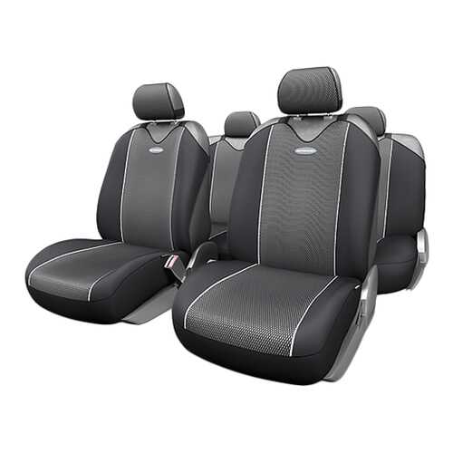 Комплект чехлов-маек Autoprofi Carbon Plus CRB-902P BK/GY в ЕКА