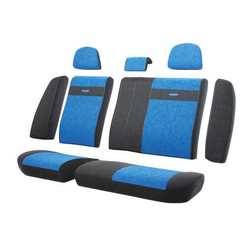 Комплект чехлов на сиденья Autoprofi TRS-002 BK/BL в ЕКА