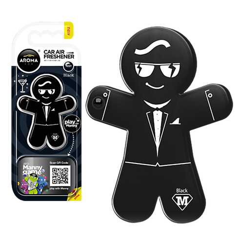 Ароматизатор Manny Black, Пластиковый Aroma Car арт. A92993 в ЕКА