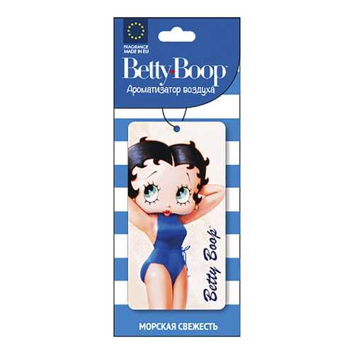 Ароматизатор пропитанный подвесной пластинка Betty Boop морская свежесть AURAMI BP-203 в ЕКА