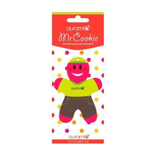 Ароматизатор пропитанный подвесной пластинка Mr. Coockie тутти фрутти AURAMI CK-207 в ЕКА