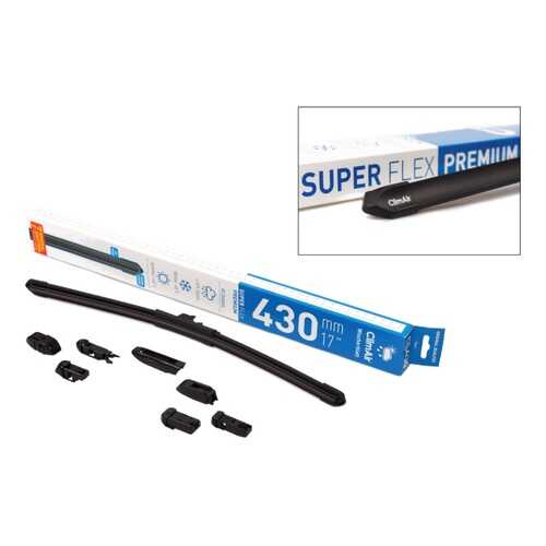 Щетка стеклоочистителя adapter Kit ClimAir SUPER FLEX PREMIUM 17 (430mm), 7 переходников в ЕКА