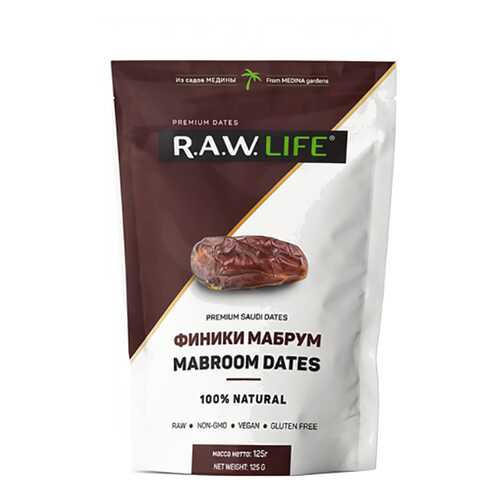 Финики Raw Life мабрум 125 г в ЕКА