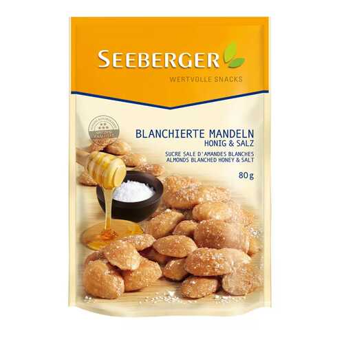 Миндаль жареный с солью и медом Seeberger 80 г в ЕКА