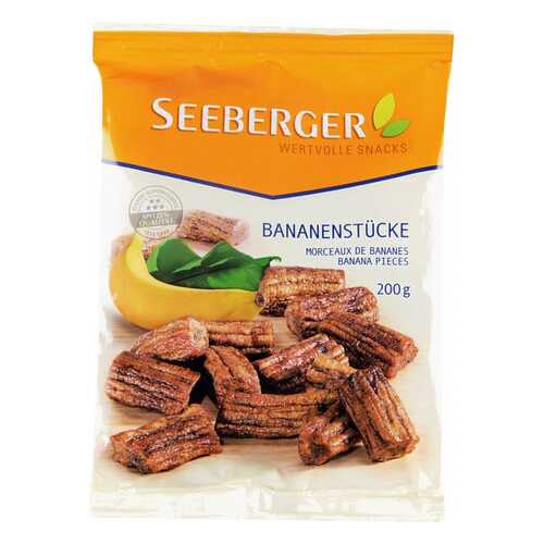 Сухофрукты Seeberger бананы кусочками 200 г в ЕКА