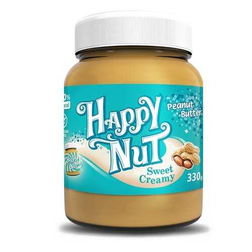 Арахисовая паста Happy Nut Sweet Creamy сладкая в ЕКА