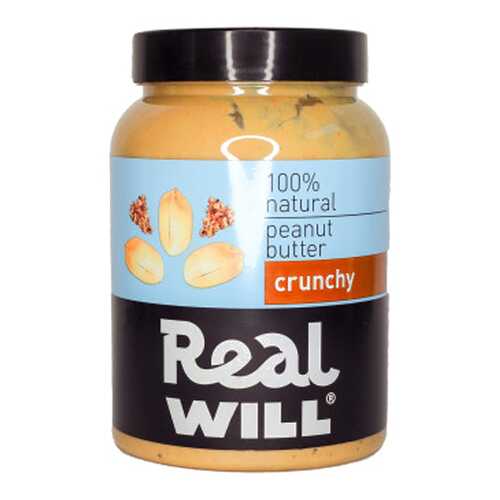 Паста арахисовая Real Will хрустящая 1000 г в ЕКА