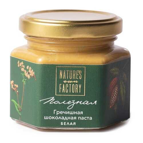 Паста Гречишная шоколадно-ореховая белая Natures Own Factory 120 г, Россия в ЕКА