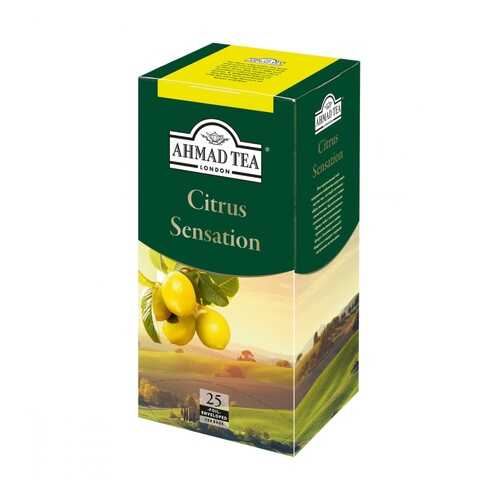 Чай Ahmad Citrus Sensation черный с лаймом 25 пакетиков в ЕКА