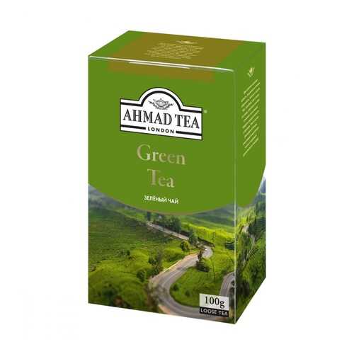 Чай Ahmad Green Tea, зеленый, листовой, 100 гр в ЕКА