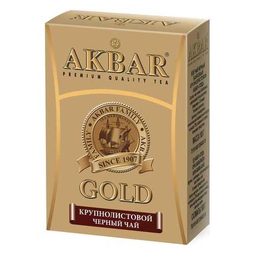 Чай черный Akbar gold крупнолистовой 100 г в ЕКА