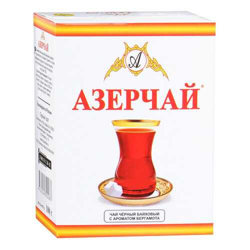Чай черный Азерчай байховый c ароматом бергамота 100 г в ЕКА