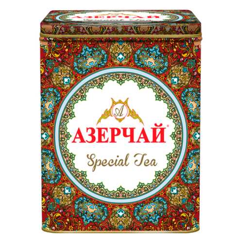 Чай черный Азерчай листовой Special с красным узором 200 г в ЕКА
