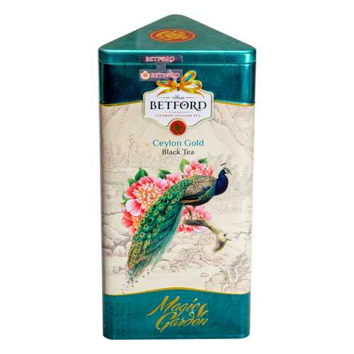 Чай черный Betford Magic garden павлин 300 г в ЕКА