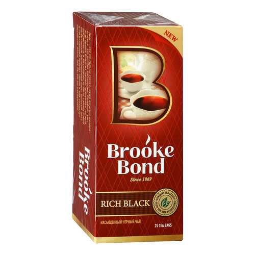 Чай черный Brook Bond насыщенный 25 пакетиков в ЕКА