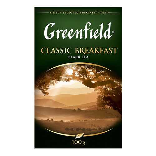 Чай черный листовой Greenfield Classic Breakfast 100 г в ЕКА