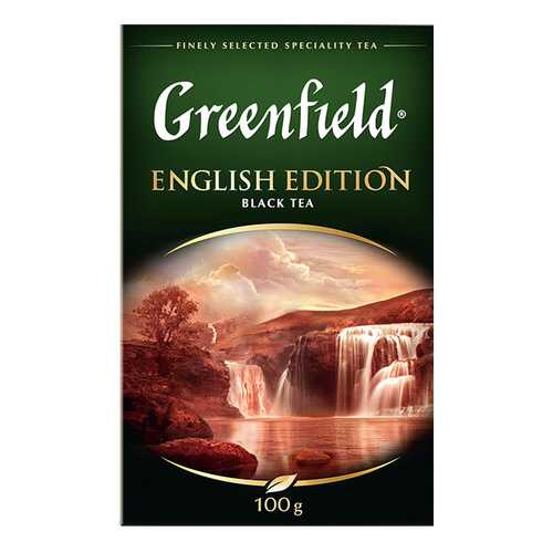 Чай черный листовой Greenfield English Edition 100 г в ЕКА
