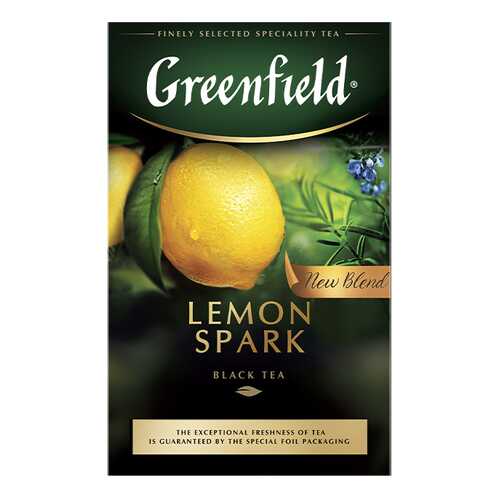 Чай черный листовой Greenfield Lemon Spark 100 г в ЕКА