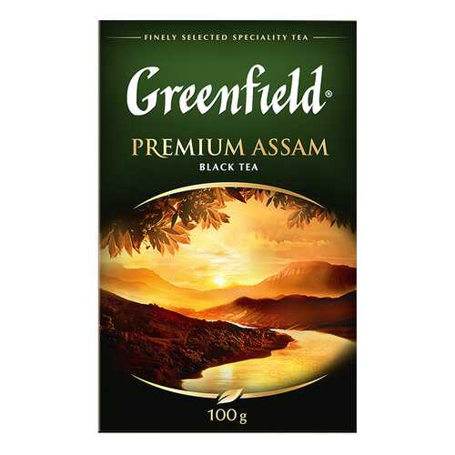 Чай черный листовой Greenfield Premium Assam 100 г в ЕКА