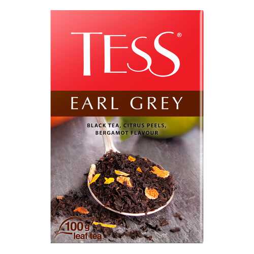 Чай черный листовой Tess Earl Gray 100 г в ЕКА