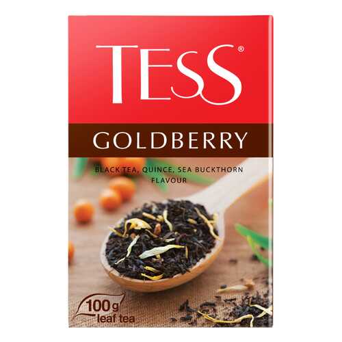 Чай черный листовой Tess Goldberry 100 г в ЕКА