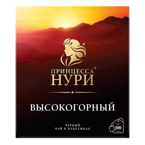 Чай черный Принцесса Нури Высокогорный 100 пакетиков в ЕКА
