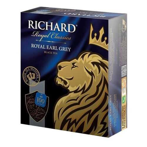 Чай черный Richard royal earl grey 100 пакетиков в ЕКА