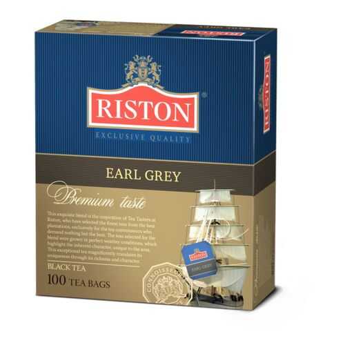 Чай черный Riston earl grey 100 пакетиков в ЕКА