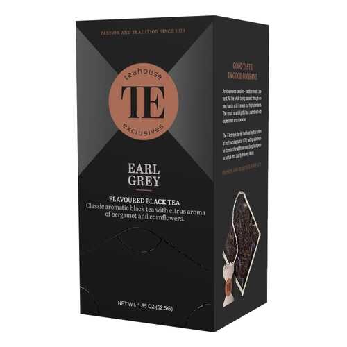 Чай черный Teahouse Exclusives Эрл Грей 15 пакетиков 40 г в ЕКА