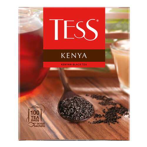 Чай черный Tess Kenya 100 пакетиков в ЕКА