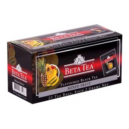 Чай черный в пакетиках для чашки Beta Tea мультифрукт 25*2 г в ЕКА