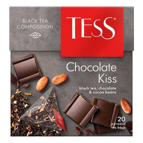 Чай черный в пирамидках Tess Choсolate Kiss 20 штук в ЕКА