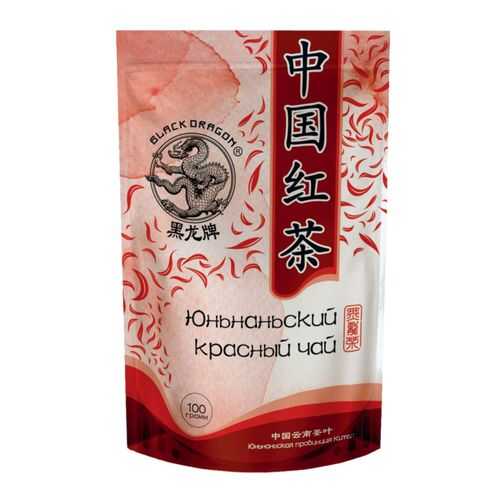 Чай красный Black Dragon юньнаньский 100 г в ЕКА
