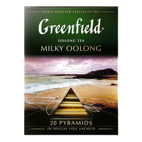 Чай оолонг в пирамидках Greenfield Milky Oolong 20 пакетиков в ЕКА