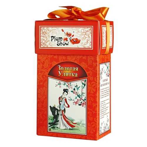 Чай Plum Snow Золотая Улитка, чёрный листовой, 100 гр в ЕКА