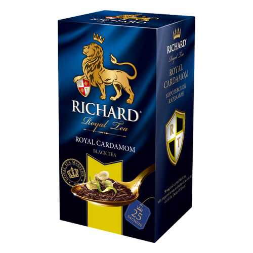 Чай Richard Royal Cardamom черный с добавками 25 пакетиков в ЕКА
