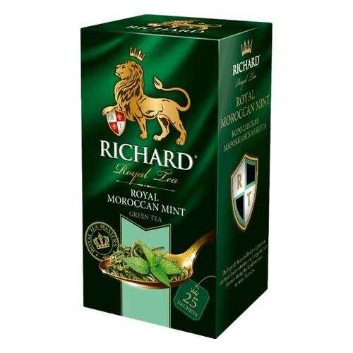 Чай Richard Royal Morrocan Mint зеленый с марроканской мятой 25 пакетиков в ЕКА
