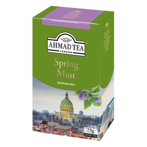 Чай зеленый Ahmad Tea spring mint 75 г в ЕКА