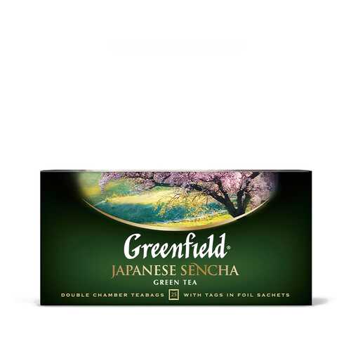 Чай зеленый Greenfield Japanese Sencha 25 пакетиков в ЕКА