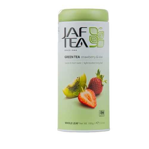 Чай зеленый JAF TEA Strawberry Kiwi с ароматом клубники и киви 100г Шри-Ланка в ЕКА
