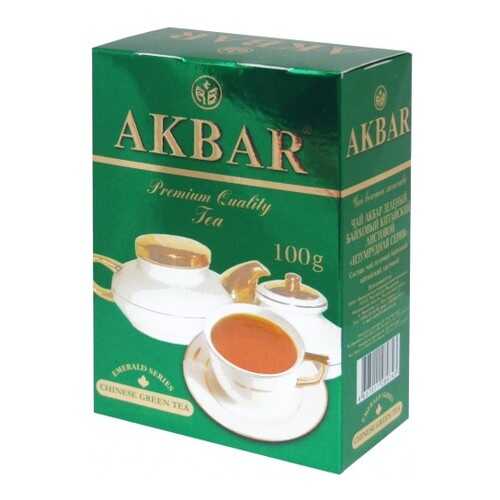 Чай зеленый листовой Akbar изумрудная серия 100 г в ЕКА