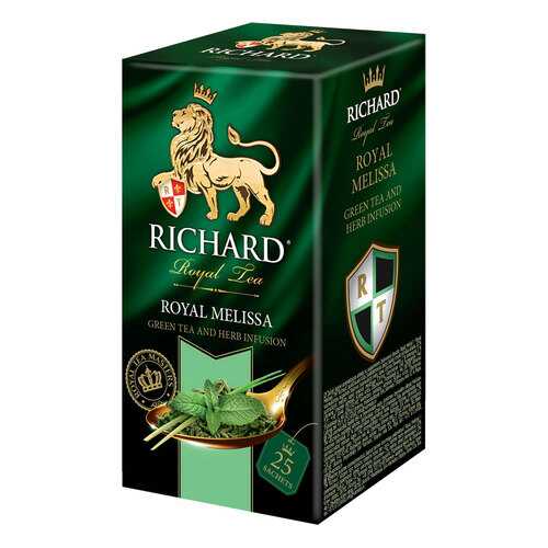 Чай зеленый Richard Royal Melissa 25 пак в ЕКА
