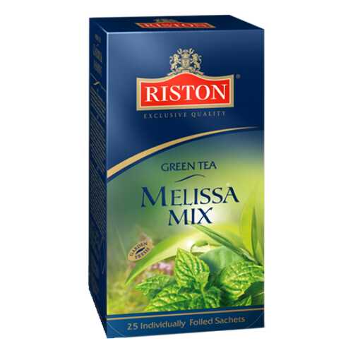 Чай зеленый Riston мелисса 25 пакетиков в ЕКА