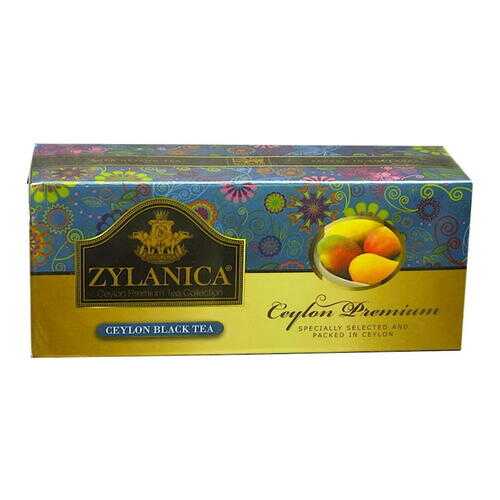 Чай Zylanica Ceylon Premium черный байховый с манго 25 пакетиков в ЕКА