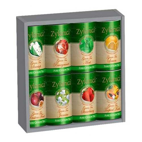 Набор зеленого чая Zylanica Flavoured Green Tea с фруктовыми и цветочными добавками в ЕКА