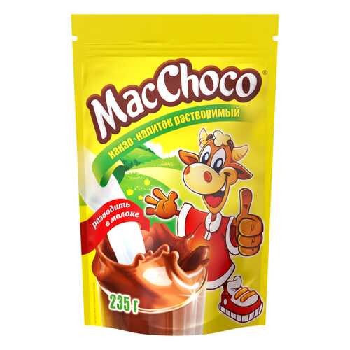 Какао-напиток растворимый т.з. MacChoco, д/пак 235г*24 в ЕКА